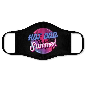 Discover Hot Dad Summer, Dude Dad Vintage Face Masks