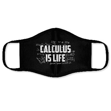 Discover Math Calculus Equations Face Masks