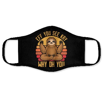 Discover Sloth Hilarious Sloth Yoga Face Masks