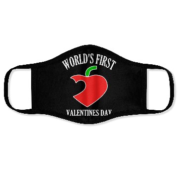 Discover Funny Worlds First Valentines Day 80s nostalgia Face Masks
