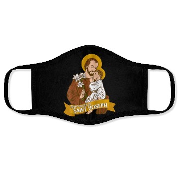 Discover Consecration to St Joseph and Child Jesus Catholic Face Masks
