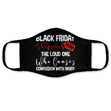 Discover Black Friday Shopping Team 2 Face Masks