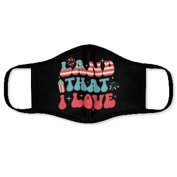 Discover Land That I Love, Independence Day Face Masks