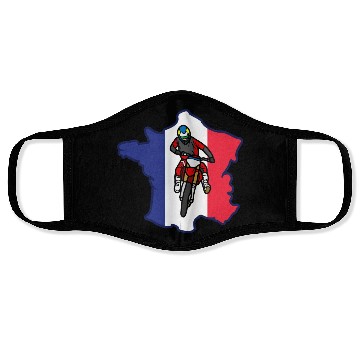 Discover France Drapeau Motocross Face Masks