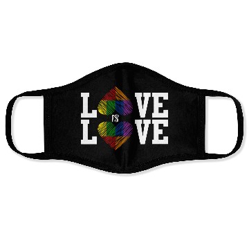 Discover LOVE IS LOVE Face Masks