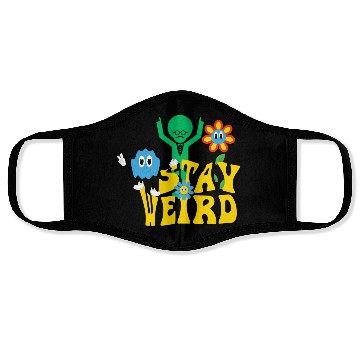 Discover Stay Weird Face Masks