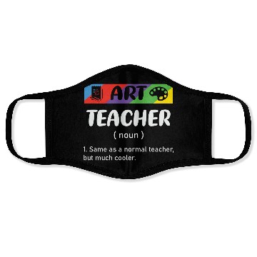 Discover Art Teacher 70s Face Masks