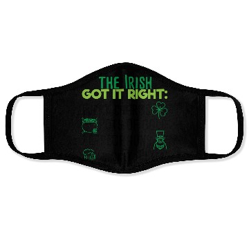 Discover Lucky Irish Charms Aesthetic Face Masks