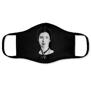 Discover Emily Dickinson Black and White Face Masks