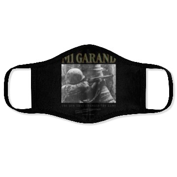 Discover World War 2 Weapon M1 Garand Rifle Face Masks
