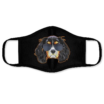 Discover Cavalier King Charles Spaniel Wearing Sunglasses Face Masks