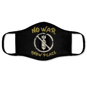 Discover No War, Know Peace Face Masks