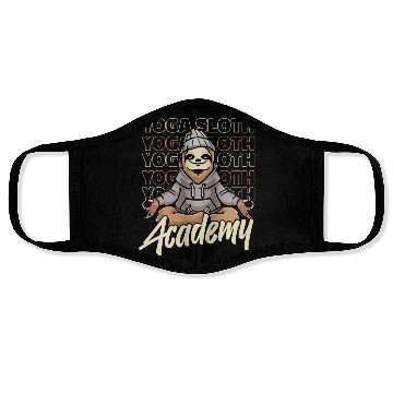 Discover Sloth Academy Sloth Yoga Face Masks