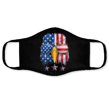 Discover Patriots America Ealge Stars and Stripes US Pride Face Masks