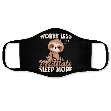 Discover Sloth Lazy Sloth Yoga Face Masks
