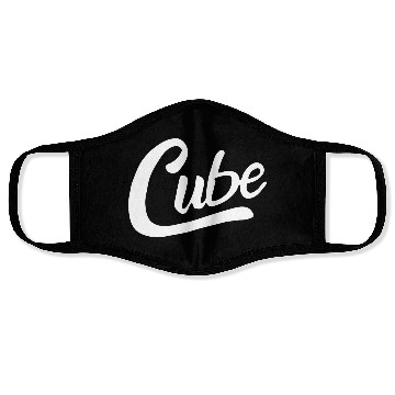 Discover Cube White Logo Face Masks