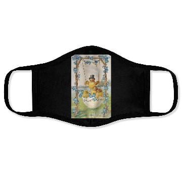 Discover Vintage Easter Card Face Masks
