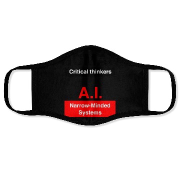 Discover Humans Critical thinkers AI Narrow minded systems Face Masks