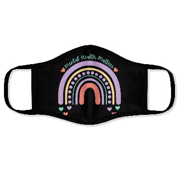Discover Mental Health Matters | Rainbow Peach Candy Face Masks