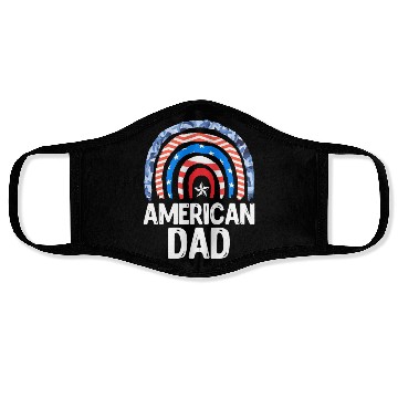 Discover All American Dad Independence Day Party USA Father Face Masks