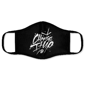 Discover "Change It Up" White Ink Face Masks