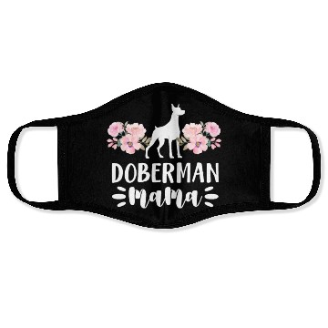 Discover Doberman Mama Face Masks