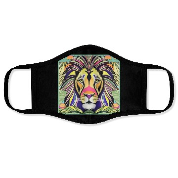 Discover Lion in the jungle Face Masks