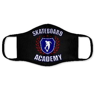 Discover Skateboard Academy Face Masks