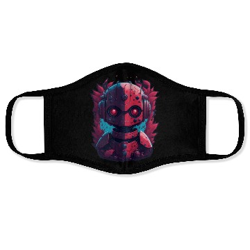 Discover Ninja robot nice Face Masks AI design