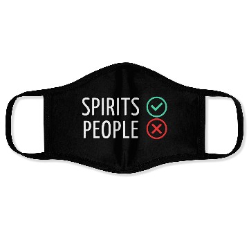 Discover Spirits Yes People No yellow Face Masks