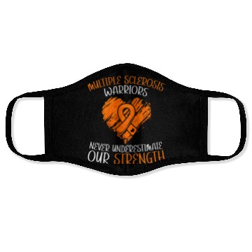 Discover MS Warriors Never Underestimate Our Strength Face Masks