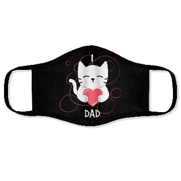 Discover I Love Dad Kitten Face Masks