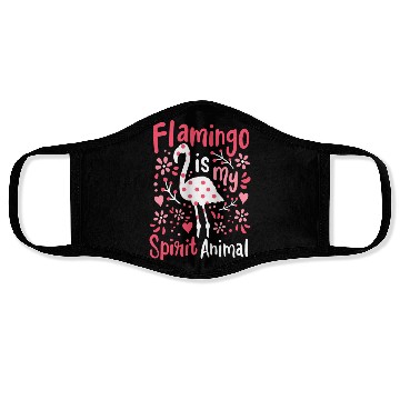 Discover Flamingo Pink Bird Wading Bird Face Masks