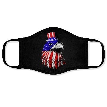 Discover America Eagle USA Patriots American Pride Face Masks