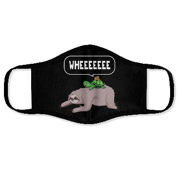 Discover Sloth Turtle Snail Lazy Sleeping People Face Masks