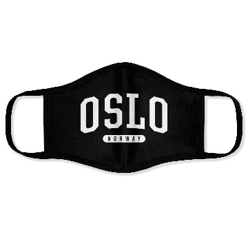 Discover College Style Oslo Norway Face Masks