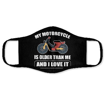 Discover Vintage Motorcycle Motorcycle Enthusiast Face Masks