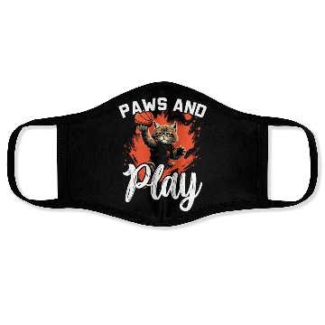 Discover Basketball Cat Basketball Player I Love Basketball Face Masks