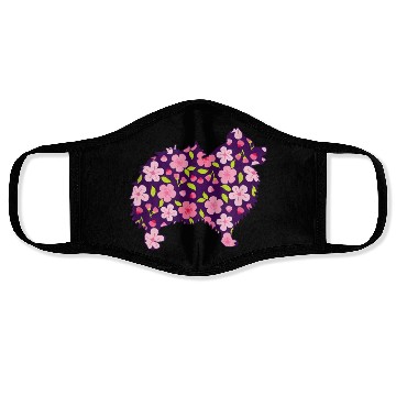 Discover Pomeranian Dogs Flower Pattern Pomeranians Lover Face Masks