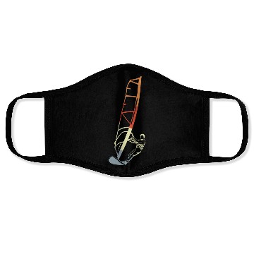 Discover Funny Windsurfer Boy Face Masks