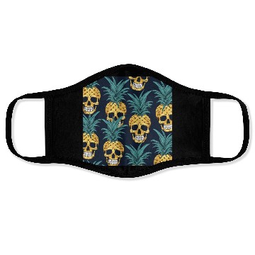 Discover funny pineapple punks Face Masks