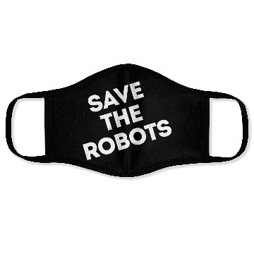Discover Save the Robots NYC dark Face Masks