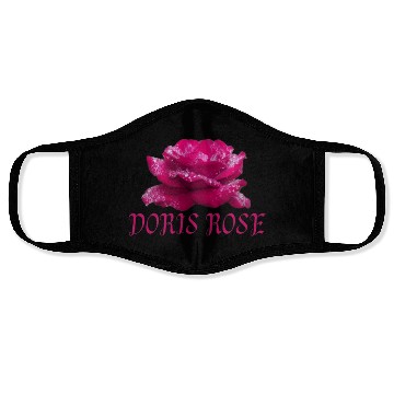 Discover Pink Doris Rose Fashion Face Masks