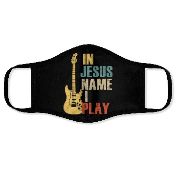 Discover Guitar In Jesus Name I Play Guitar Face Masks