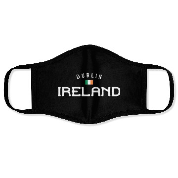 Discover Dublin Ireland With Distressed Irish Face Masks