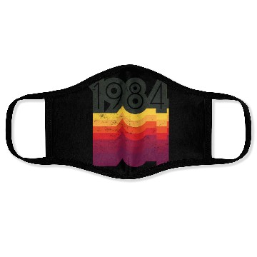 Discover 36th 80s Style 1984 Face Masks