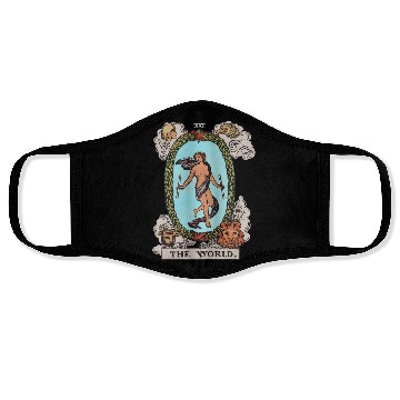 Discover Tarot Card The World Recolorized Tarot Face Masks