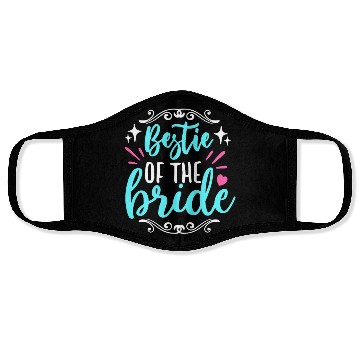Discover Maid Of Honor Bestie Of The Bride Wedding Bridal Face Masks
