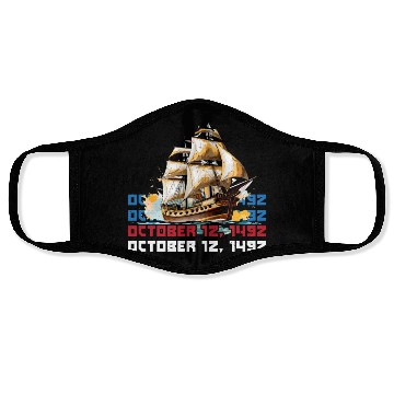 Discover Christopher Columbus Italian American Columbus Day Face Masks