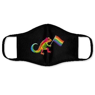 Discover Gay Pride Gecko Face Masks